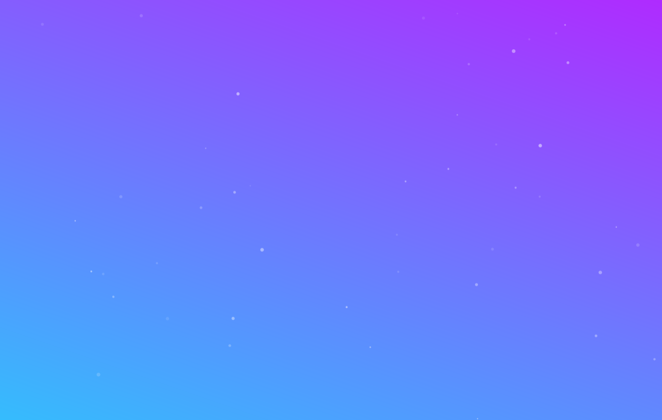 Particles on a gradient background